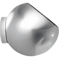 AYTM Globe wandbloempot Ø21 cm Zilverkleurig