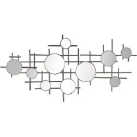 Shumee IBOS - Wandspiegel - Zwart - Metaal