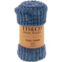 Tiseco Plaid Home Studio Ribble Stone Blue-130 x 160 cm