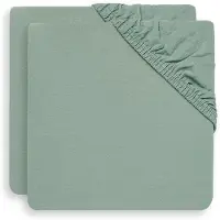 Jollein Hoeslaken Jersey Boxmatras 75x95cm Ash Green (2pack)