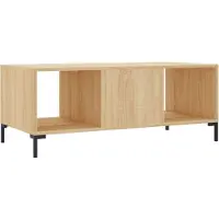 vidaXL Salontafel 102x50x40 cm bewerkt hout sonoma eikenkleurig
