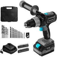 Cecotec 70009, accuboormachine, borstelloos, 2000 omw/min, 550 omw/min, 30000 slagen/minuut, 8250 slagen/minuut