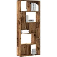 vidaXL Boekenkast 67x24x161 cm bewerkt hout oud houtkleurig