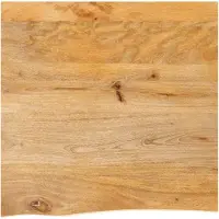 vidaXL Tafelblad met natuurlijke rand 40x40x3,8 cm massief mangohout
