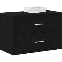 vidaXL Kast met 2 lades 60x31x40 cm bewerkt hout zwart eikenkleurig