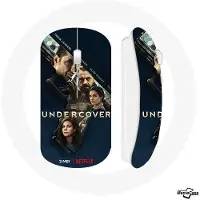 MANIACASE Draadloze muis - - Undercover - Inclusief wifi USB-stick - Compatibel met Mac en PC - Kleur Blauw