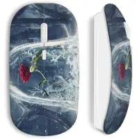 MANIACASE Draadloze Muis - Disney - Belle en het Beest - Inclusief WiFi USB-stick - Compatibel met Mac en PC - Blauw