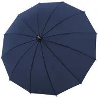 Doppler Nature Long Bamboo Stok paraplu 90 cm uni blue