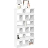 vidaXL Boekenkast 100x33x187,5 cm bewerkt hout wit