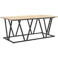 vidaXL Salontafel Sonoma-eikenhout, 100 x 50 x 40 cm, multiplex en metaal