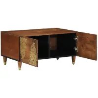 vidaXL Salontafel Honing bruin 80 x 50 x 40 cm Massief Mango Hout