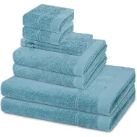 Ross Sonstiges 2 X washandjes 2 X gasten- 2 X douche- 2 X handdoek - in set 8 pack Rubin