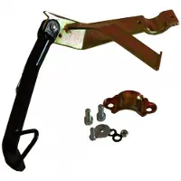 One zijstandaard één voor scooter malaguti 50 f12 24.5cm zwart nieuw