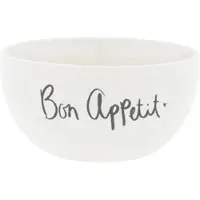 Bastion Collections bowl 14.5x7cm wit 'bon appetit'