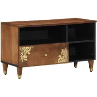 vidaXL TV Kast Honing bruin 80 x 33 x 46 cm Massief Mango Hout