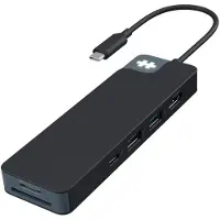 Hyper USB-C Hub - - HyperDrive Flex - 8 poorten - Zwart - USB-C interfaces