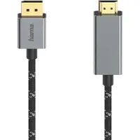 Hama Video Cable, DisplayPort/HDMI, Ultra-HD 4K, 1.5m