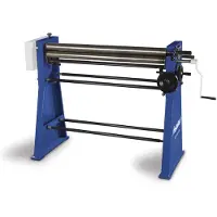 MetallKraft Manuele plaatwals 3 rollen asymmetrisch werkbreedte 1000 mm plaatdiktes tot 2 mm in staal RBM1000-20 ECO