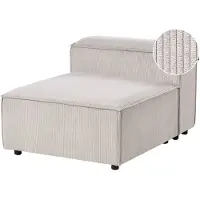 Beliani ARDAL - 1-zits fauteuil module - Taupe - Corduroy