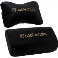 Noblechairs Kussenset nek- en lendensteun voor Epic, Icon, Hero gamestoel zwart/goud