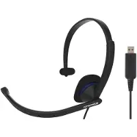 Koss CS195 USB, kabel, geschikt voor kantoor/callcenter, hoofdtelefoon met microfoon, zwart
