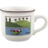 Villeroy & Boch 6x Villeroy & Boch Ontwerp Naif, Kopje, Veelkleurig