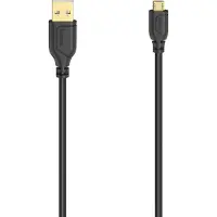Hama Flexi-Slim, 0,75 m, Micro-USB A, USB A, USB 2.0, 0,48 Gbit/s, zwart