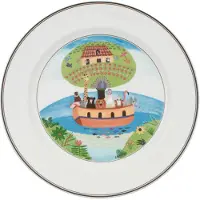Villeroy & Boch 6x Villeroy & Boch Ontwerp Naif, Bord, Veelkleurig