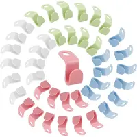 LONGZIMING 40x Kledinghanger Clips – Ruimtebesparende Haken voor Verticale Ophanging – Kast Organizer van ABS Kunststof voor Blazers, Overhemden & Jurken – 1,8 x 4,5 cm