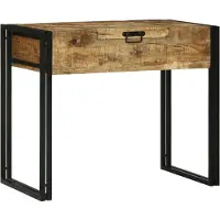vidaXL Slaapkamer Toilet Tafels met opslag Bruin Massief mangohout