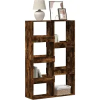 vidaXL Boekenkast 100x33x155,5 cm bewerkt hout gerookt eikenkleurig