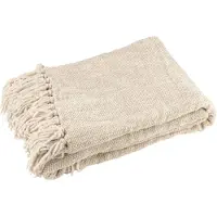 J-Line Blanket chenille polyester greige