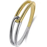 Lucardi Ring goud / zilver