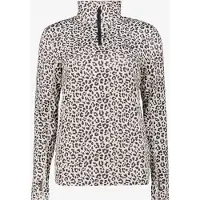 Mountain Peak dames skipully met rits luipaardprint maat S