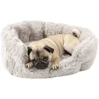Jack & Vanilla Huisdierenmand Shell L 55x42 cm schelpgrijs