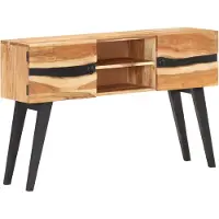 vidaXL Hoofdbord met randen 103x23x118/128 cm stof zwart