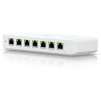 Ubiquiti Ultra 210W 8-poorts Managed Switch 8x Gigabit Ethernet (7x PoE+), 1x PoE++ (voor voeding), 210W AC-adapter