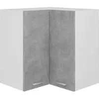 vidaXL Hanghoekkast Lyon 57x57x60 cm bewerkt hout betongrijs