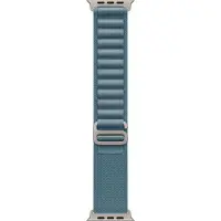 Apple Alpine Loop Band voor de Watch | 44/45/46/49 mm - Maat S - Light Blue / Natural Titanium