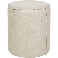 Beliani SEDONA - Poef - Beige - Linnen