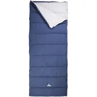 Nomad Condor XL Slaapzak | Dekenmodel | 220 x 90 | Donkerblauw | Katoenen Voering | Koordtunnel | Incl Hoes