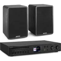 Fenton HiFi stereo set met 2 speakers en tuner - Met Bluetooth, DAB+, FM en internetradio - 200W