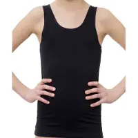 Beeren Bodywear Meisjes Hemd 2-PACK CO/EA - Zwart - Maat 92/98