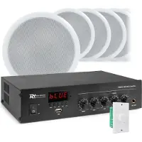 Power Dynamics PDM45 100V versterker 45W met Bluetooth, mp3 speler en