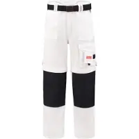 Workman 1004 Classic Worker ZIP OFF Werkbroek - Wit / Navy - Maat 46 (32/32)