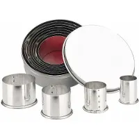 Ibili Smooth Round Tinned Cookie Cutter 11 Units Zilver