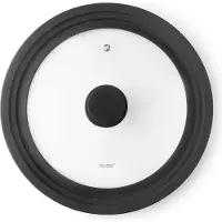 Ibili Silicone Glazen Deksel Voor Pan Met Rand 16-18-20 Cm Goud