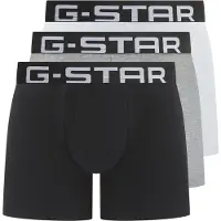 G-Star Boxershorts 'Oak' lichtgrijs / grijs gemêleerd / zwart / wit