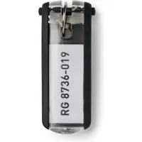 Durable Sleutelhangers KEY CLIP Zwart 25 x 65 mm 6 Stuks
