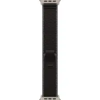 Apple Trail Loop Band voor de Watch | 44/45/46/49 mm - Maat S/M - Charcoal Black / Natural Titanium